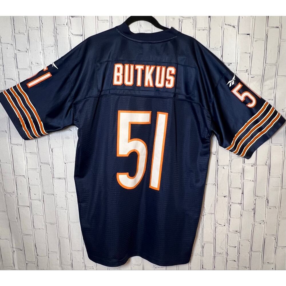 Reebok Chicago Bear Dick Butkus #51 Jersey Men XL NFL Gridiron Classic Throwback - Picture 2 of 8